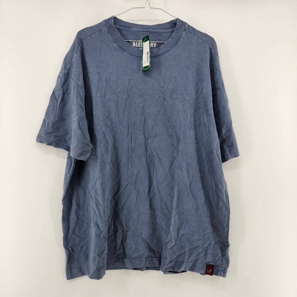 Alesbury Men's Large Blue Washed Heavyweight Relaxed Fit Tee NWT